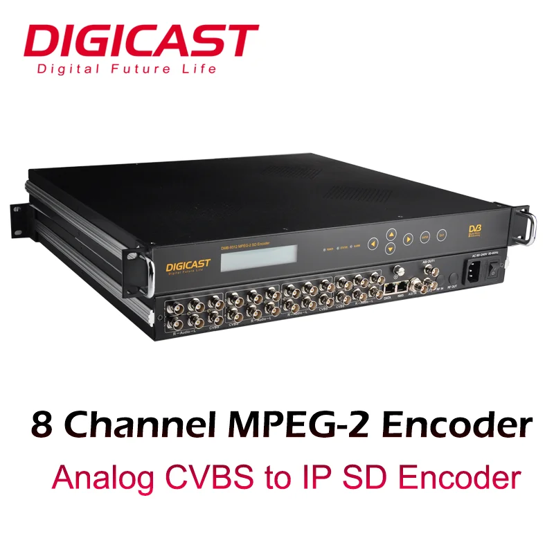 CVBS AV ASI Video MPEG-2 Encoder Converting Analog Audio to IP RTP Encoder for CATV Application IPTV Encoder