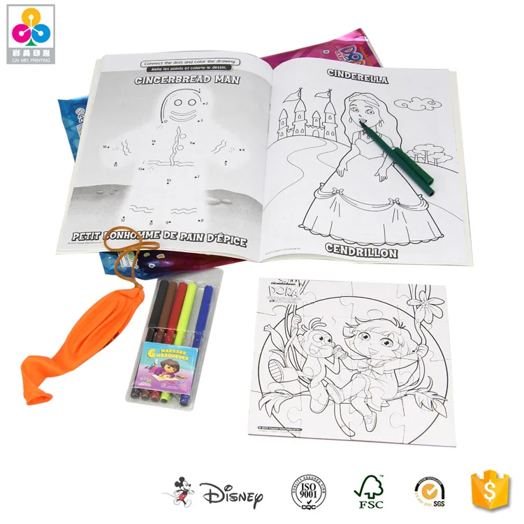 Пользовательская дешевая книжная печать профессиональная раскраска