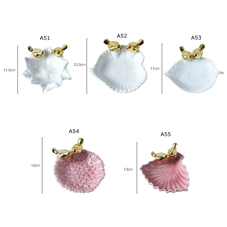 Керамический держатель для кольца декоративная тарелка-органайзер тарелка украшений в виде птиц