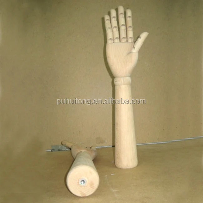 Custom Long wrist wooden hand