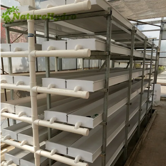 Plastic Fodder System Troughs Automated Hydroponic System in Pvc Channels