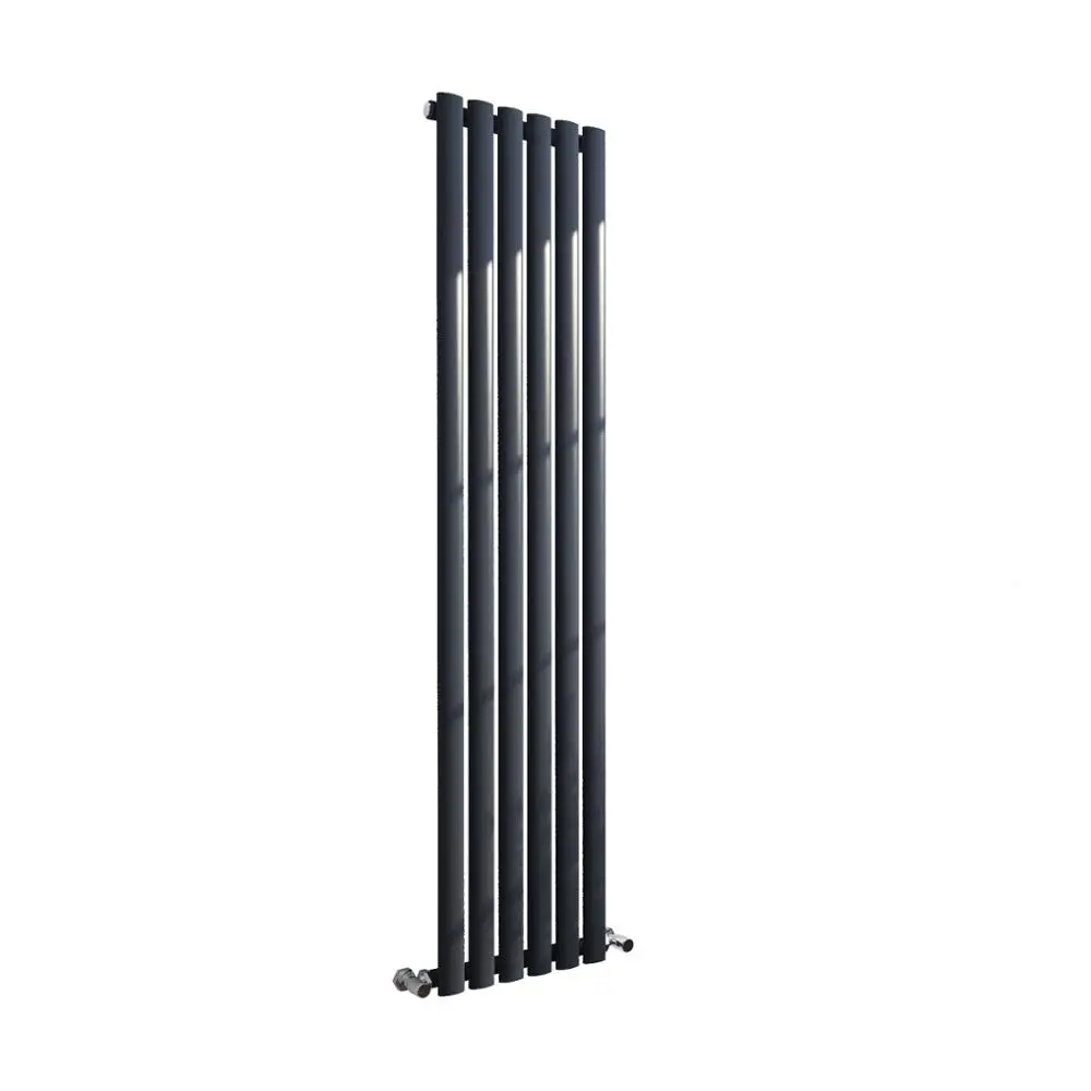 SUN-R10A Anthracite Vertical Oval Column Radiator Single Panel Double Panel Designer Radiators
