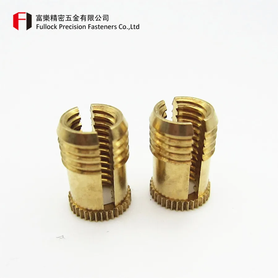 Brass Knurled Press Fit Slotting Insert Nut Buy Slotting Insert Nut