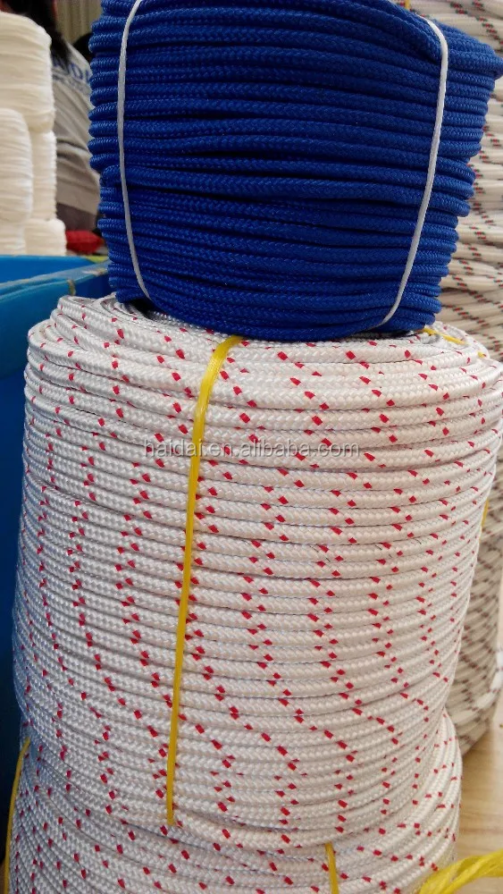 7mm Polyester 16 strands Braided rope