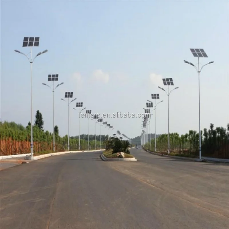 8 м 60 Вт street свет с солнечной панелью и литиевая батарея