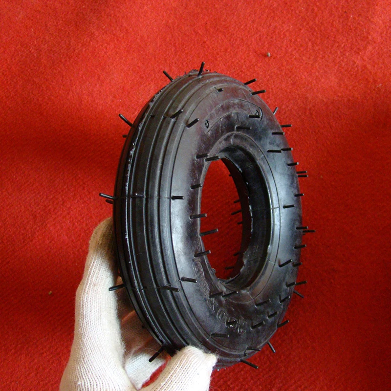 Made in CHINA Factory 8 Inch Semi-pneumatic Electrical Children's Toy Car Tire Small Rubber Spin Vehicles Wheels Tyre 200x50