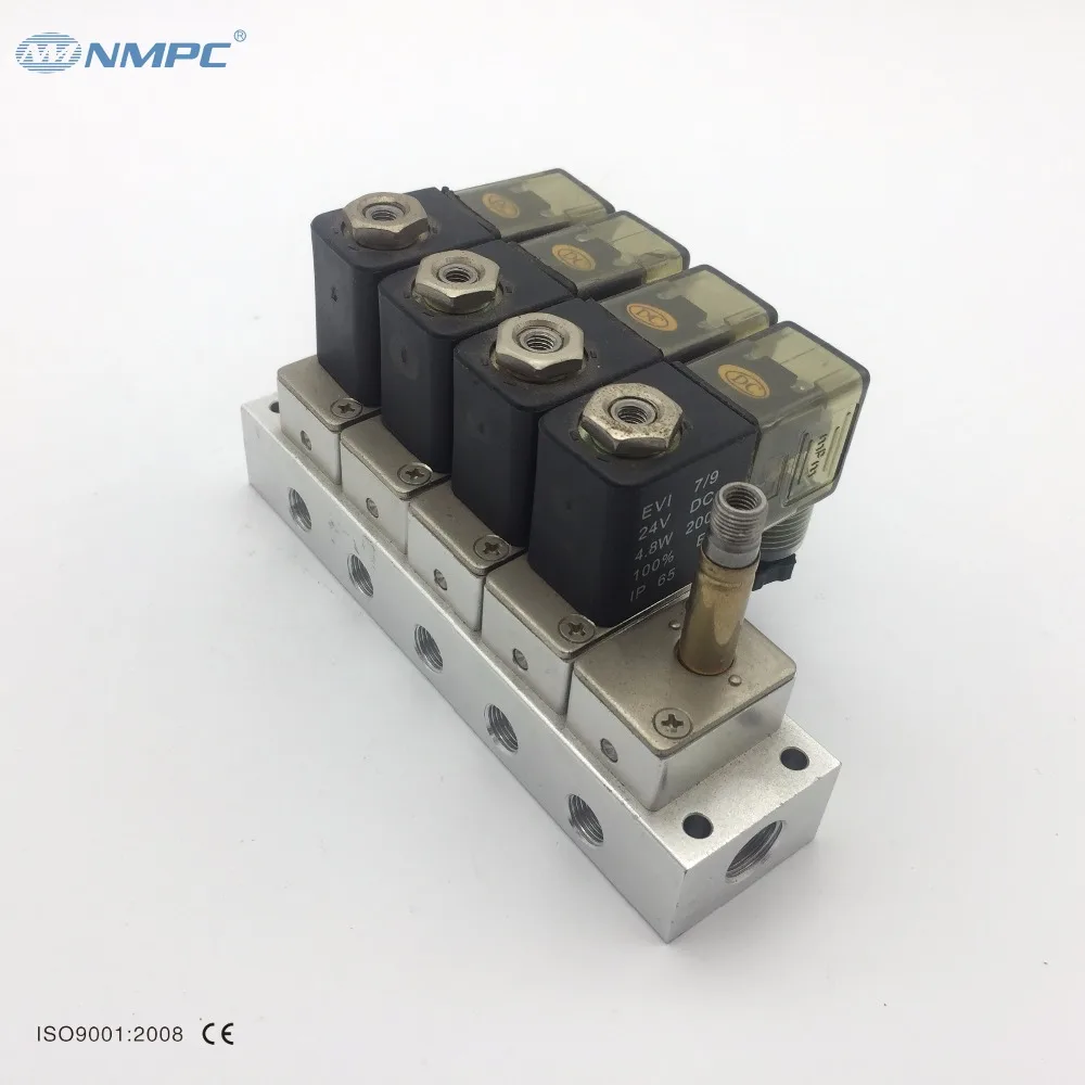 5 Way Customized Solenoid Valve  Manifold Pneumatic Control Valve Air Brake Valve