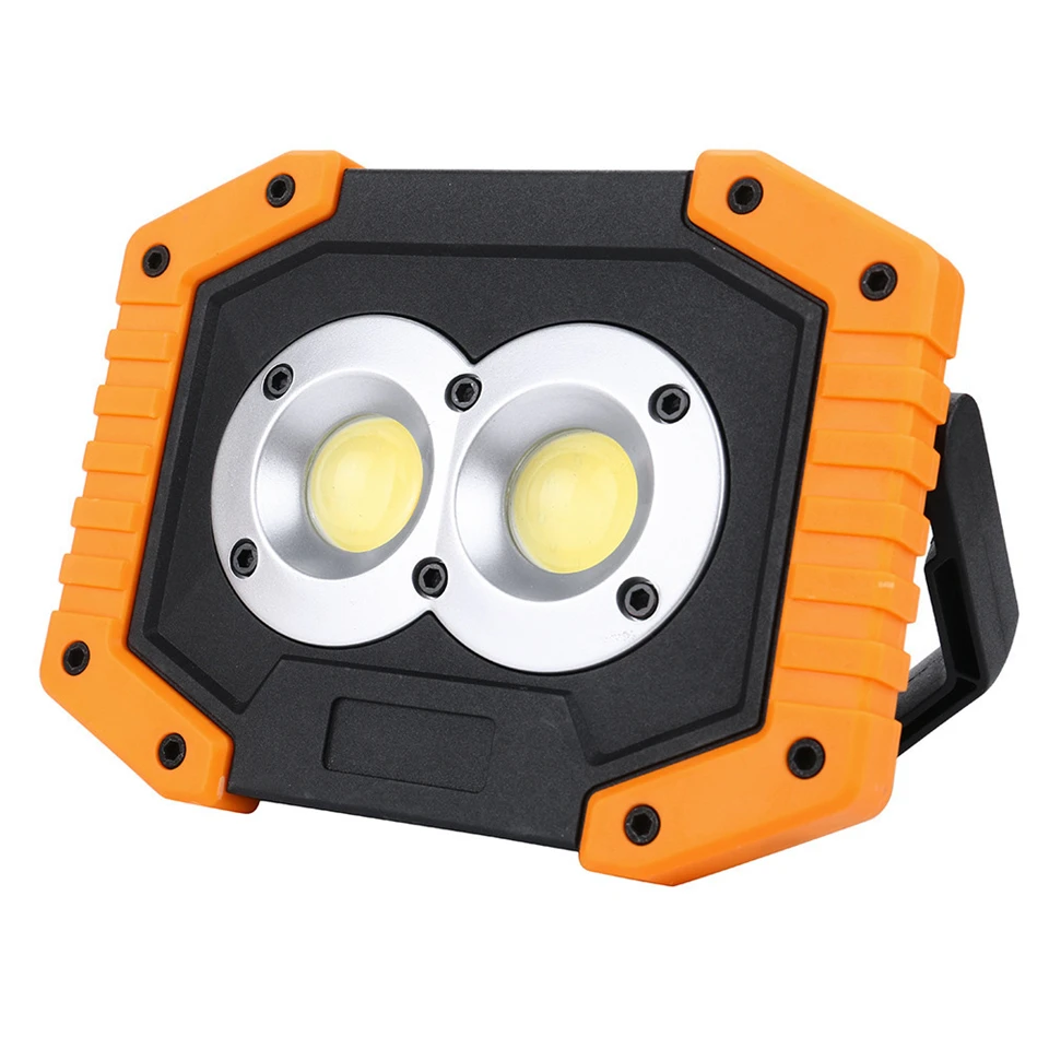 2 COB 30W 1500LM LED Work Light Rechargeable Portable Waterproof LED Flood Lights for Outdoor Camping Hiking Emergency light
