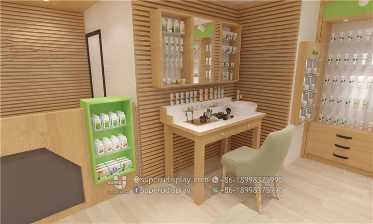 Customized Pharmacy Shop Reception Desk Modern Medical Store Counter Interior Design for Sale