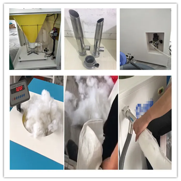 Automatic Duck Goose Feather Jacket Pillow Down Filling Machine