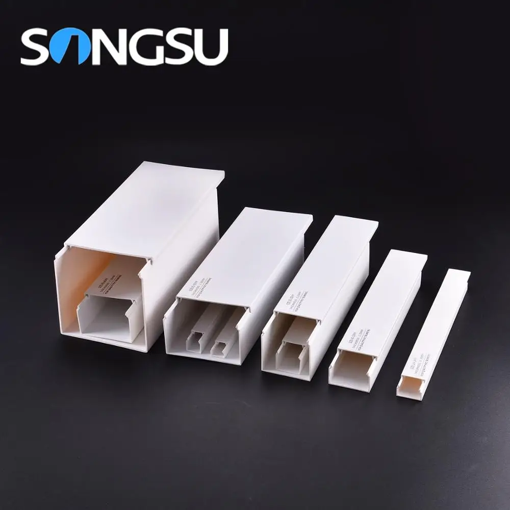 Cable Trunking System Low Price Building Material Pvc Gutter for Electrical Wire