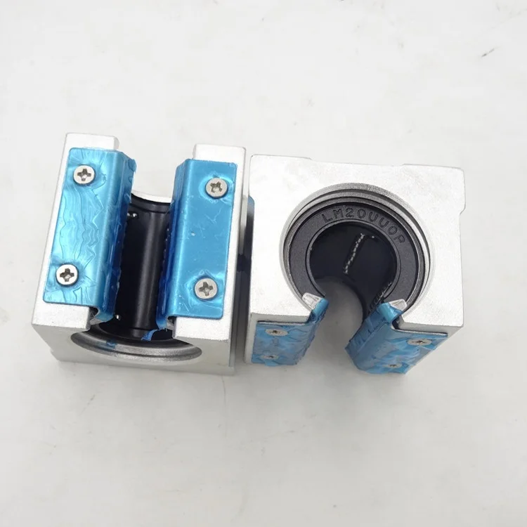 SBR12UU SBR16UU SBR20UU 4 pezzi Cuscinetto a movimento lineare aperto in alluminio Posizionamento Blocco scorrevole per router CNC su guida lineare  13