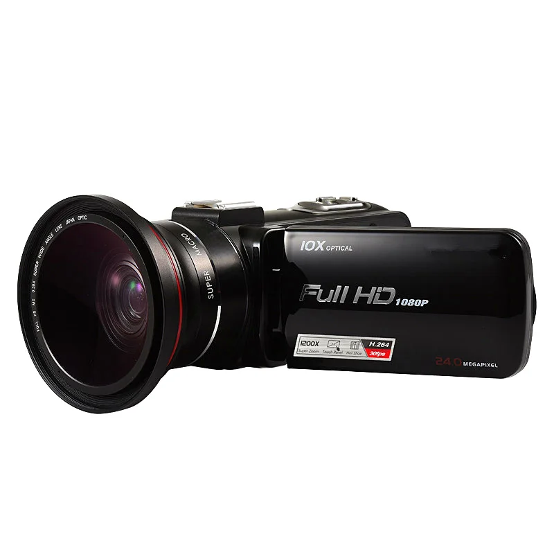 送料無料■新品・激安■24メガピクセル Full HD デジタルムービーカメラ 24メガピクセル フルHDビデオカメラ 10倍光学ズーム 3インチタッチ