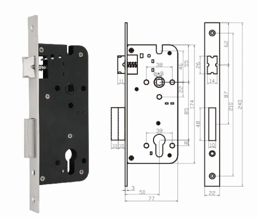 Замок врезной lockstyle