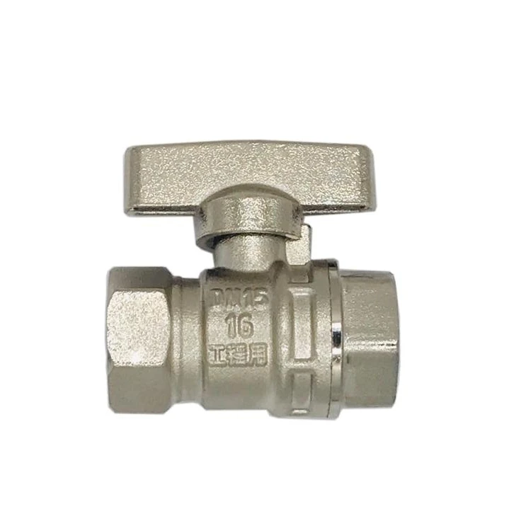 Латунный шаровой кран с алюминиевой ручкой