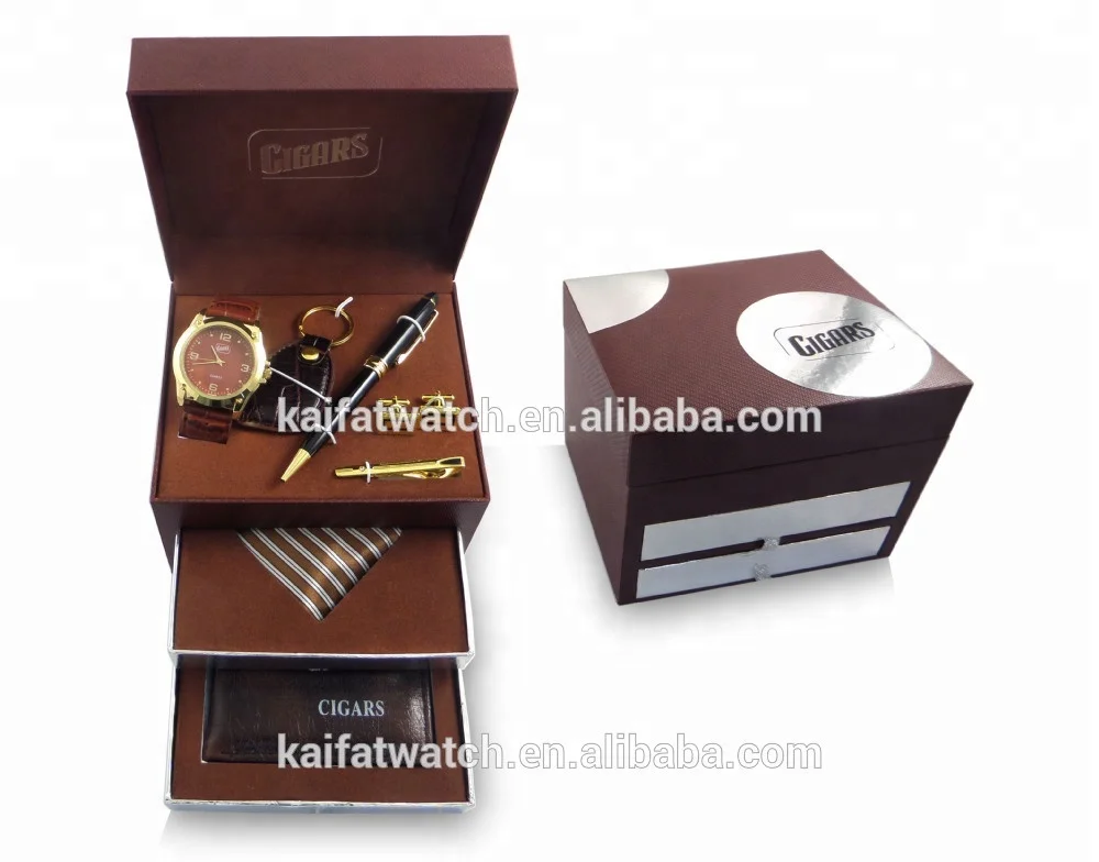 mens watch and wallet gift set