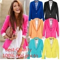 Hot Sale Fashion Jacket Blazer Women Suit Foldable Long Sleeves Lapel Coat Lined With Striped Single
