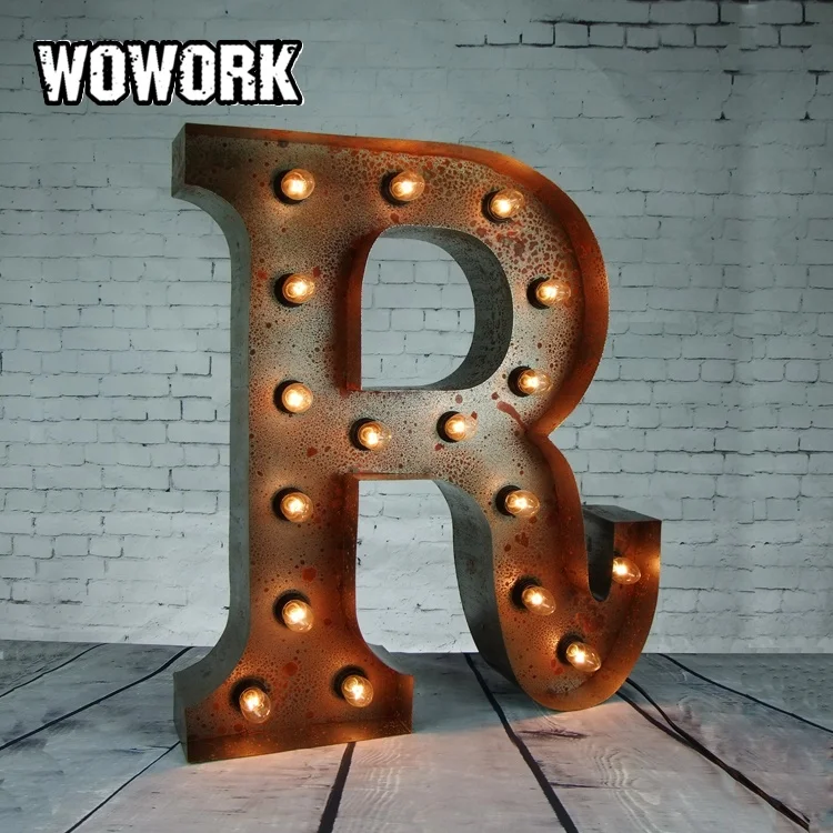 WOWORK водонепроницаемый дисплей для вечеринки напольный металлический таймер rgb с подсветкой цифры буквы огни со светодиодными