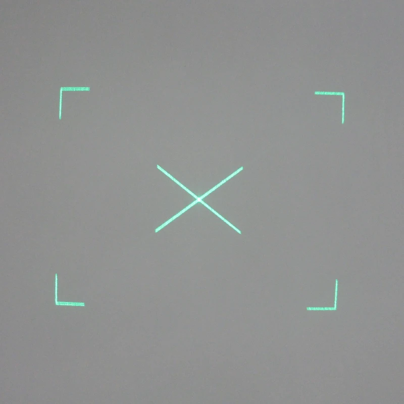 FU650CFKCHA100-GD16-30 <1mW Diffractive Optical Elements(DOE) Non-closed Rectangle Diagonal Pattern Laser with Adjustable Focus