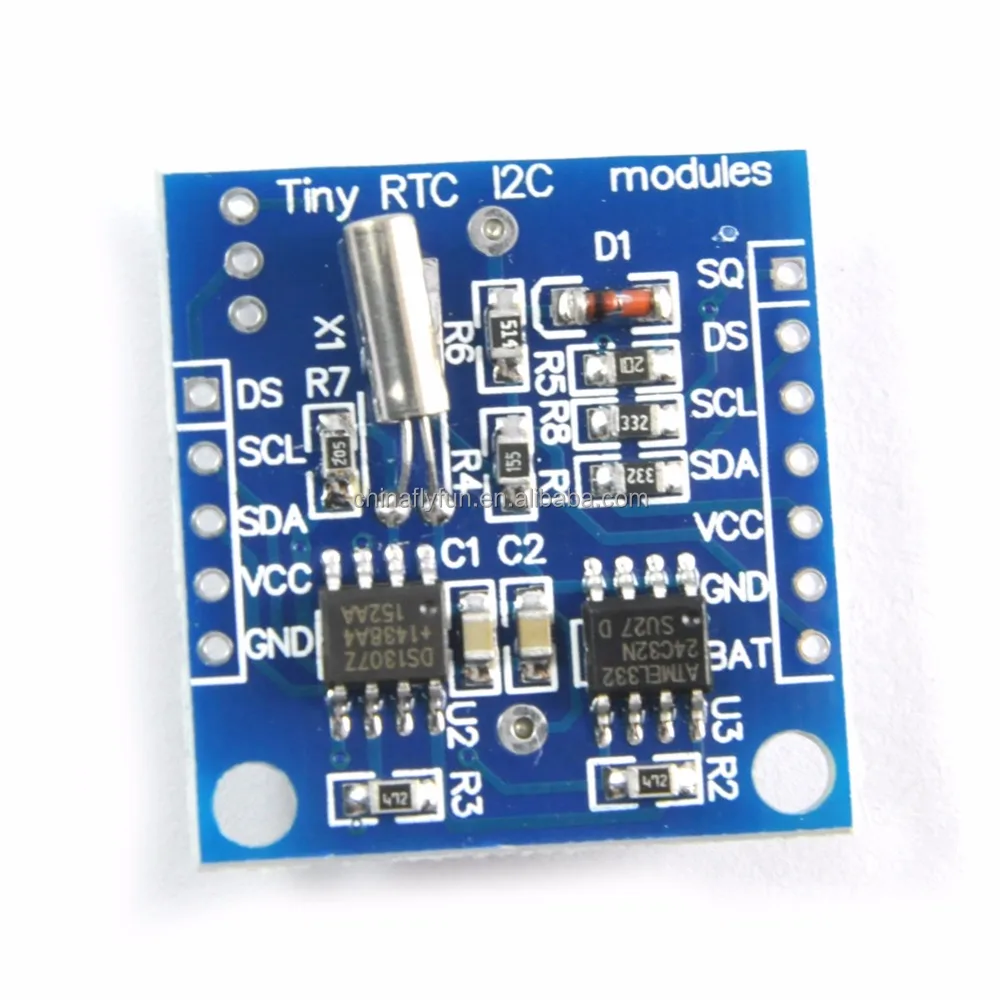 2PCS Arduino I2C RTC DS1307 AT24C32 Horloge temps réel Module pour AVR ARM PIC SMD