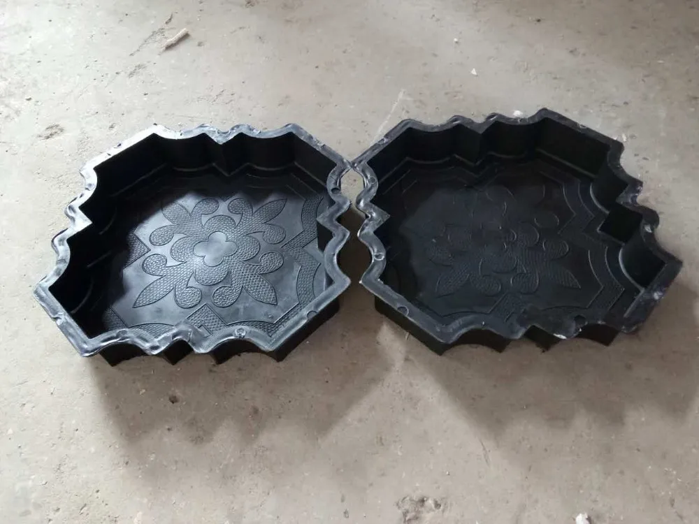 
 Литьевые пластиковые формы для изготовления бетонной плитки  