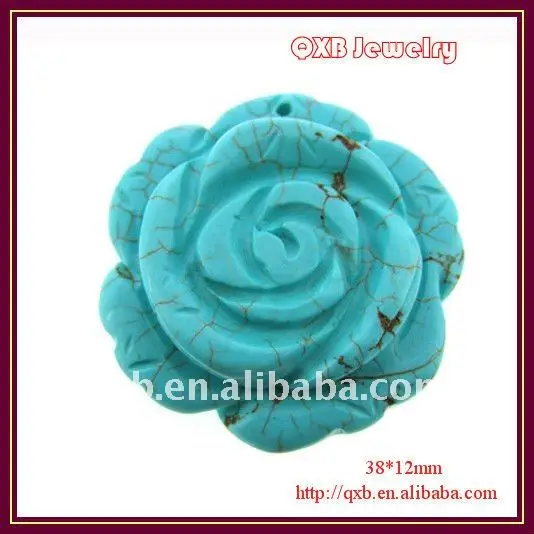 12Pc Tibetan Silver Tone Blue Turquoise Oval Rose Flower Charms Pendants 23x32mm 12Pc Tibetan Silver Tone Blue Turquoise Oval Rose Flower Charms Pendants 23x32mm