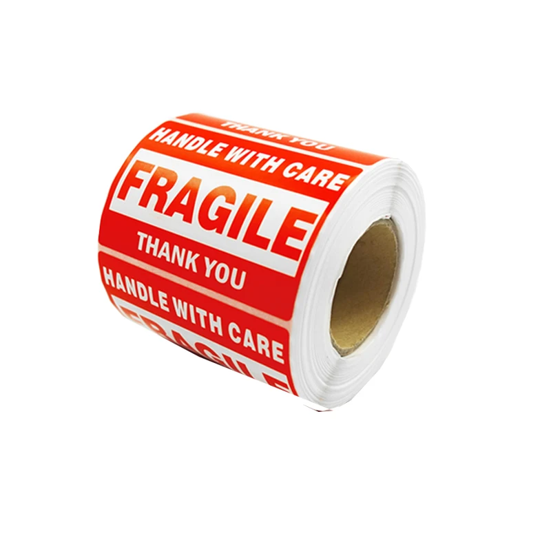 Fragile Handle With Care Glass Shipping Labels Stickers 3 X 5 Inch Buy Label Stickers Warning Labels Fragile Labels Product On Alibaba Com