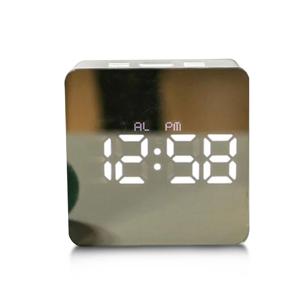 Multi function mirror electronic clock. Показания часов с зеркальными. Электронные часы зеркало. Digital Multi-functional led Mirror Alarm Clock - Square.