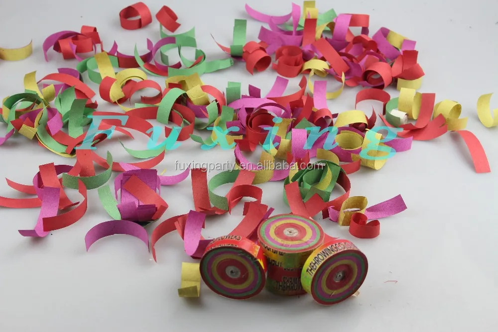 Hot Throwing Coloured Flowers Party Popper Paper