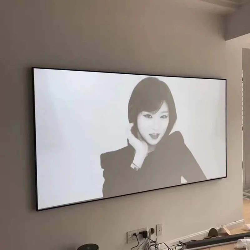 zero Edge Fixed Frame Projector Screen DIY Projection Screen