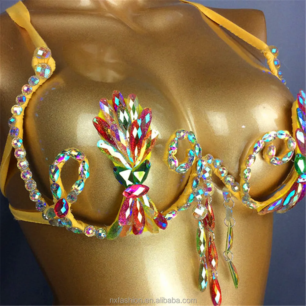 gorgeous handmade woman carnival costume bling