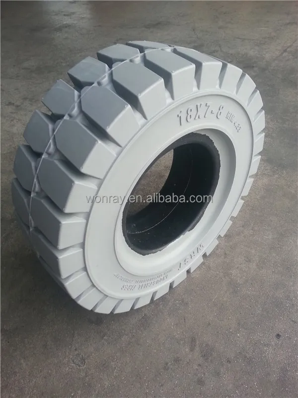 18x5x12-1/8 Royal Rubber Forklift Cushion Solid Tire : TRACTION