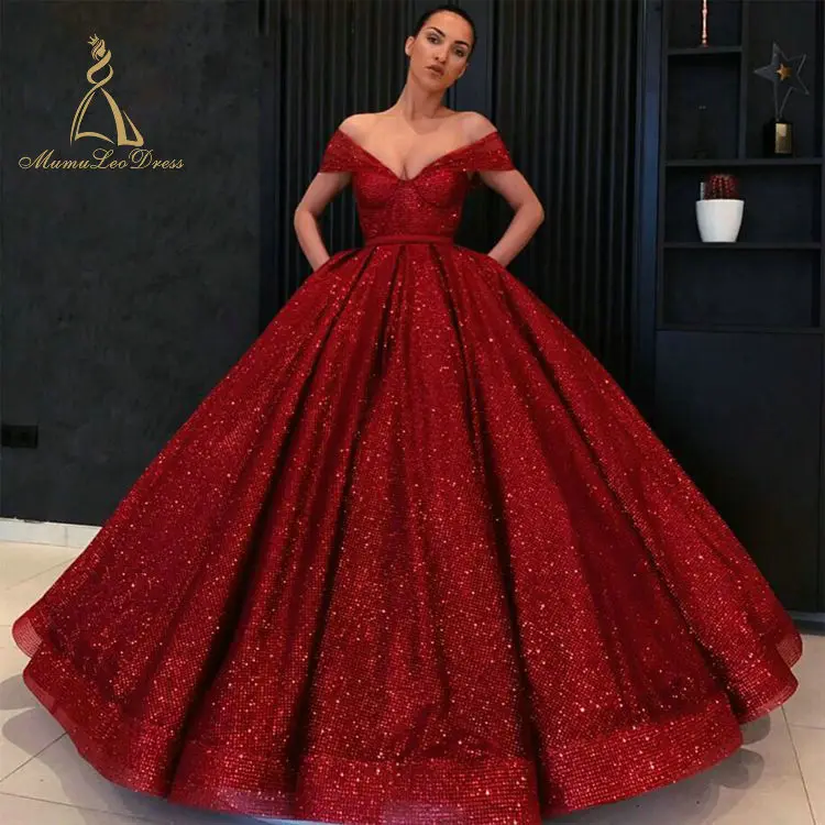 Wine Ball Gown Red Evening Dress ...