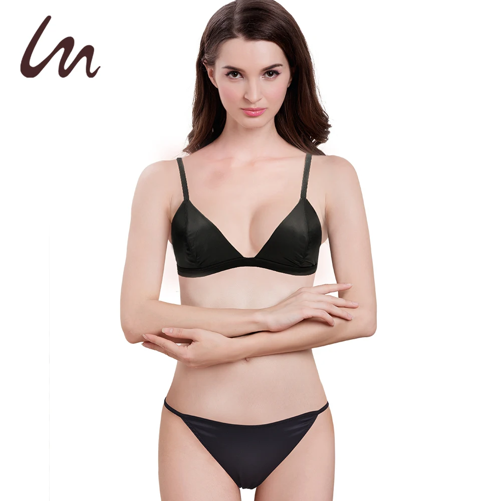 Lingerie Sets Bra Panty Satin  Satin Underwire Underwear Set
