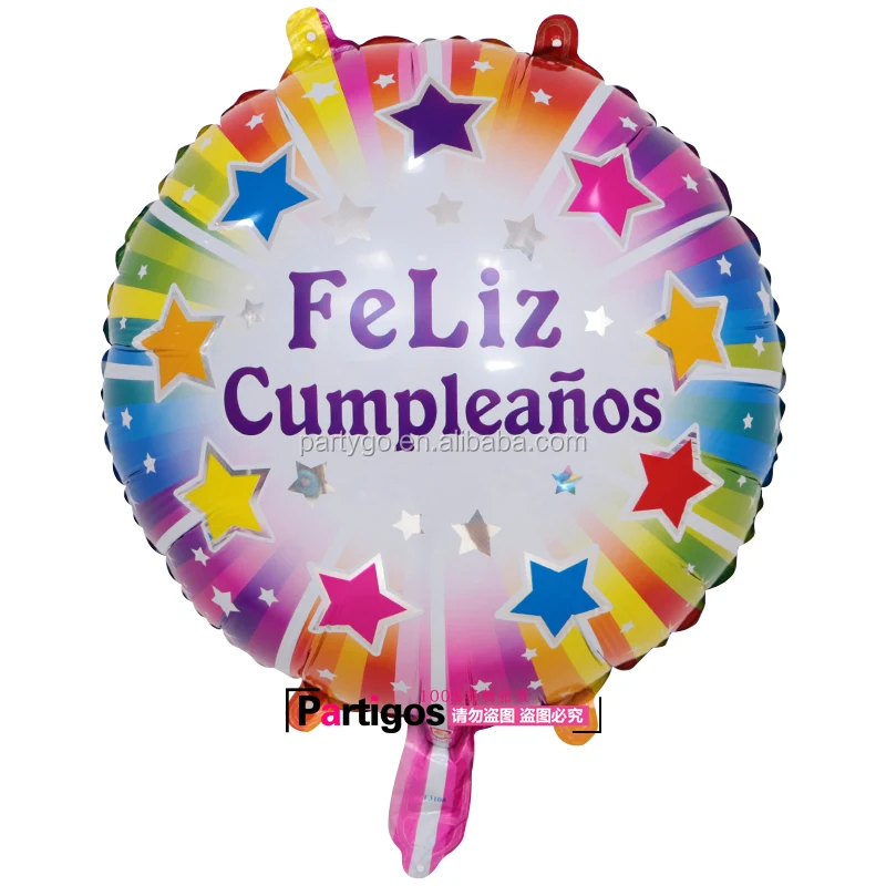 1 Jeu De Ballons Joyeux Anniversaire 16 Pouces En Aluminium Style Espagnol Happy Birthday Buy Ballon Joyeux Anniversaire Feliz Cumpleanos Ballon En Aluminium Product On Alibaba Com