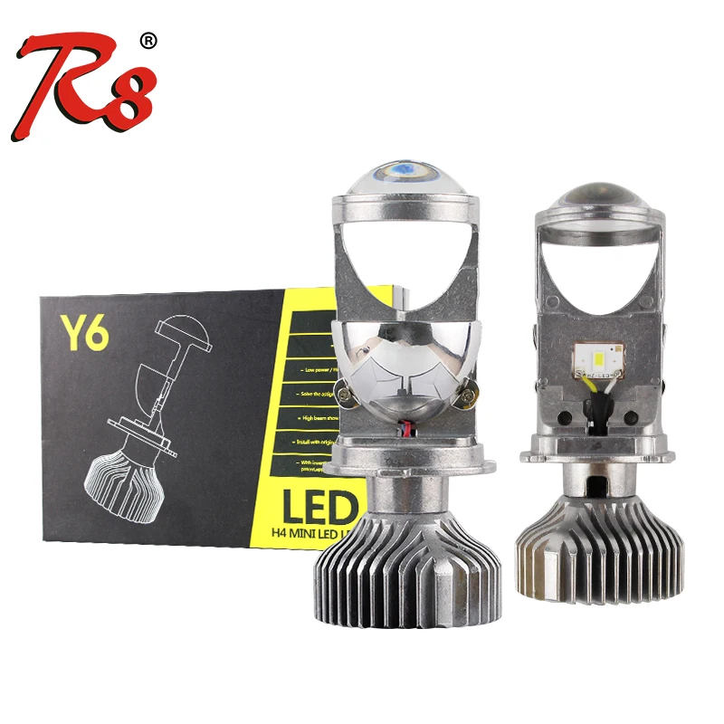 Y6 led h4 mini led lens