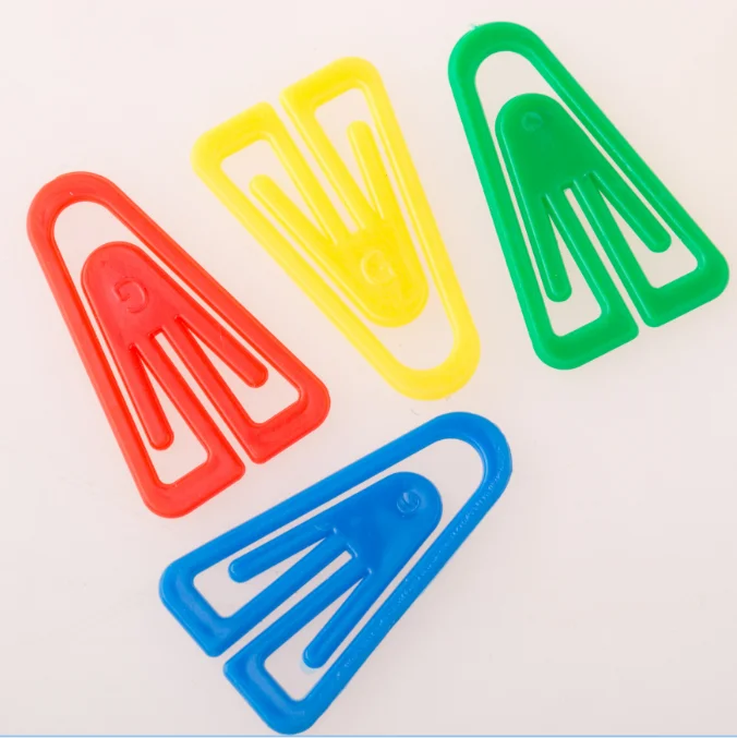 types of triangle plastic paper clips