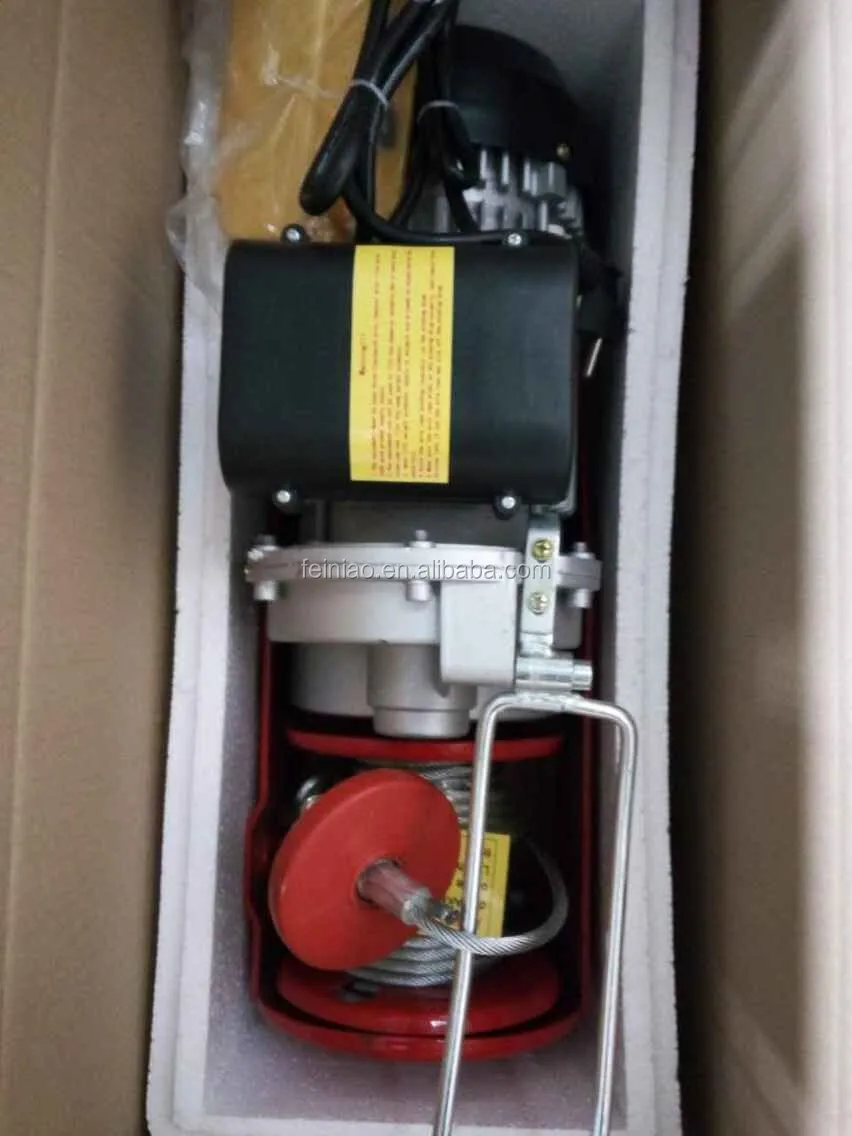 HGS-B Micro Electric Rope Hoist - Durable 220V Construction Lift