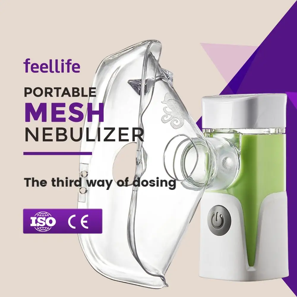 Pharmaceutical Asthma Inhalator Device Air Pro air Feellife Portable Mesh Nebulizer to Inhale Salbutamol Silent Nebulizer