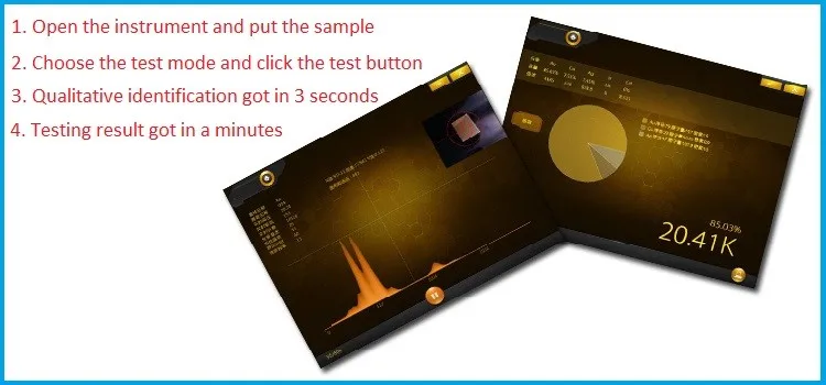 EXF8200 2 Years Warranty Electronic xrf gold quality check machine