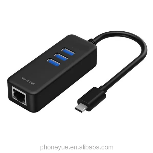 C & A réseau Gigabit Adaptateur Ethernet USB 3.1 Convertisseur LAN Type-C à RJ45 