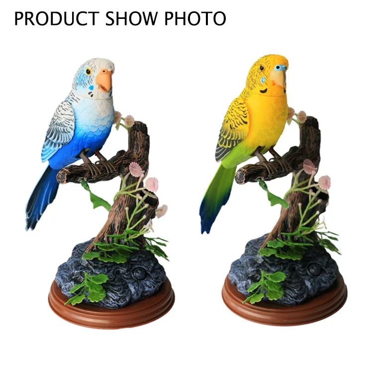 Battery Operated Sounds Record Bird Beautiful Parrot Toy