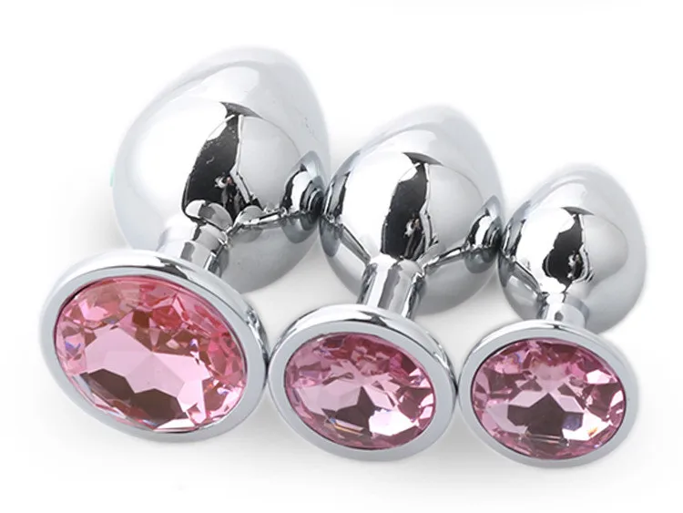 Diamond Decoration Aluminum Anal Plug
