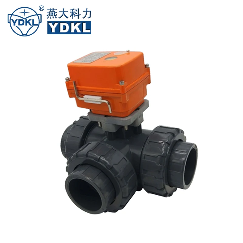 PVC motorized ball valve manual 3 way pvc valve lowes