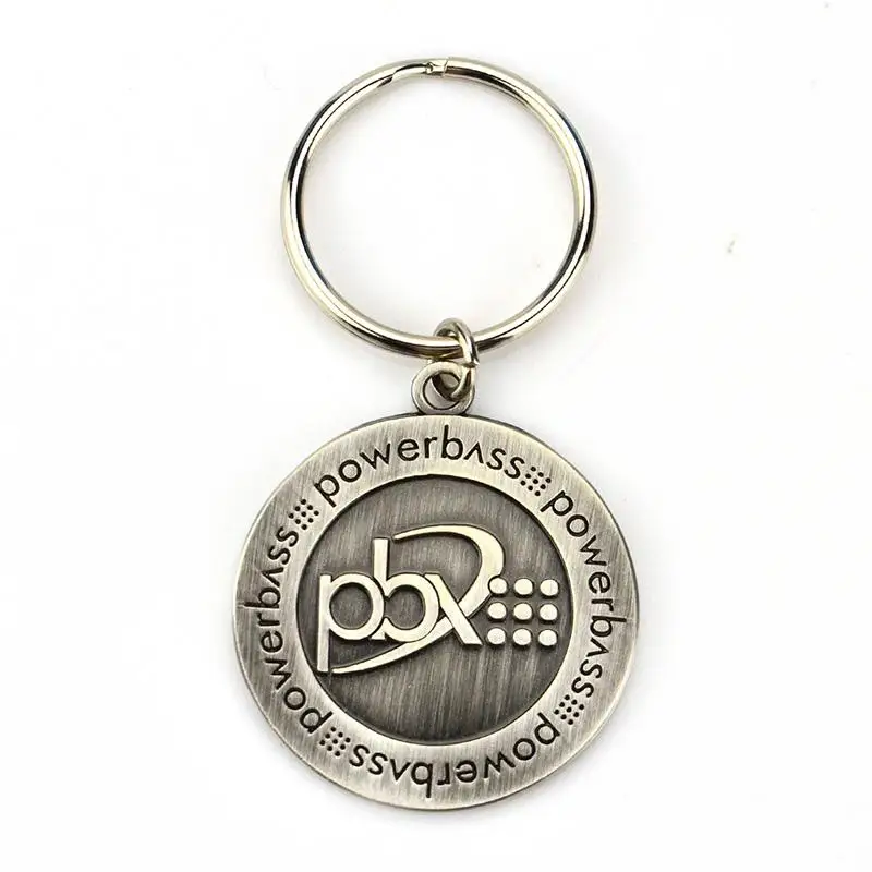 Buy Wholesale China Artigifts Factory Art And Craft Custom Logo Metal Car  Key Tag Leather Chain Round Key Ring Keyring P & Key Tag Leather Chain at  USD 0.58