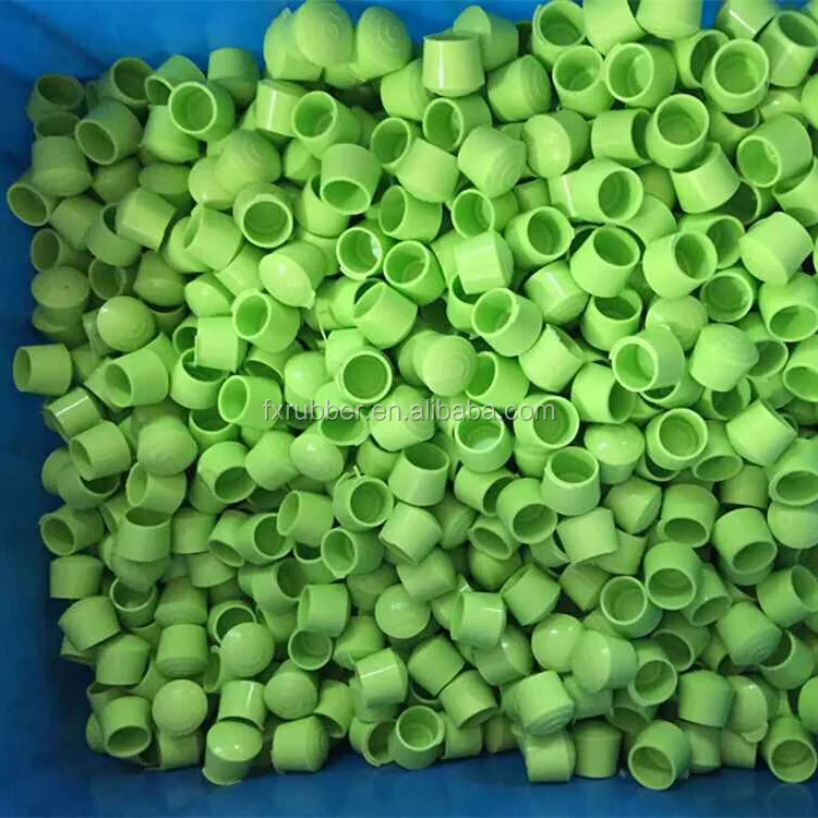 Green silicone chair foot leg tips wear protection  children safety