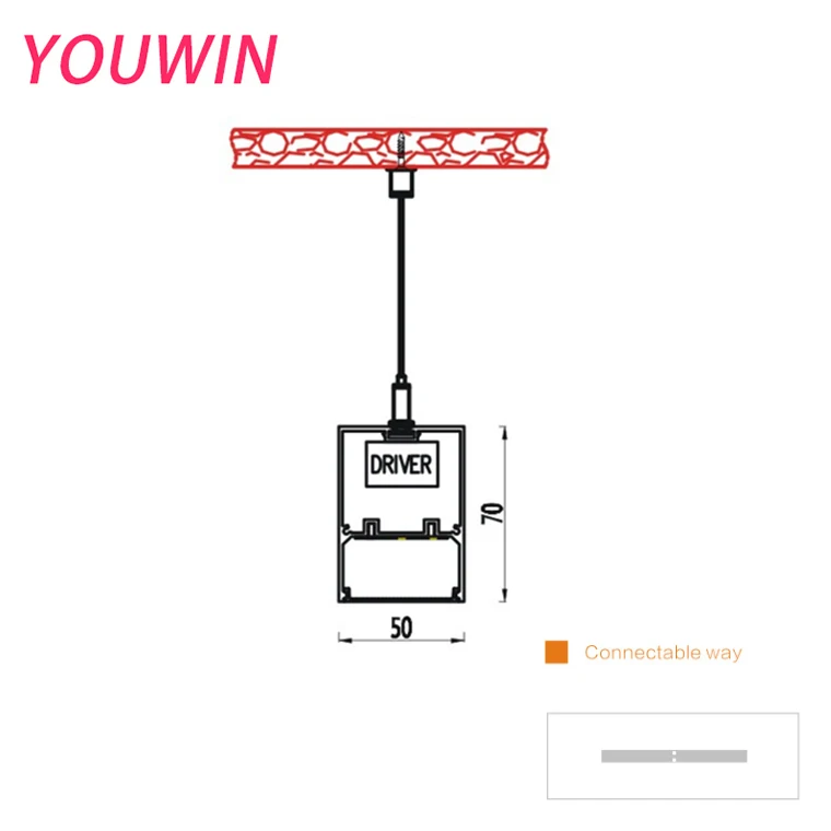 
Ali09, подвеска из алюминиевого профиля европейского качества, офисное светодиодное линейное освещение 
