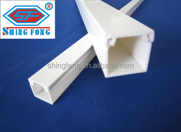 Plastic Air Duct PVC Rectangular Duct 75X75mm PVC Cable Trunking Duct