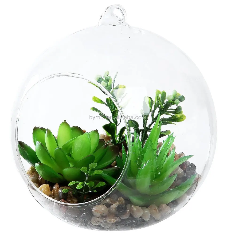 Clear Hanging Glass decoration with two holes