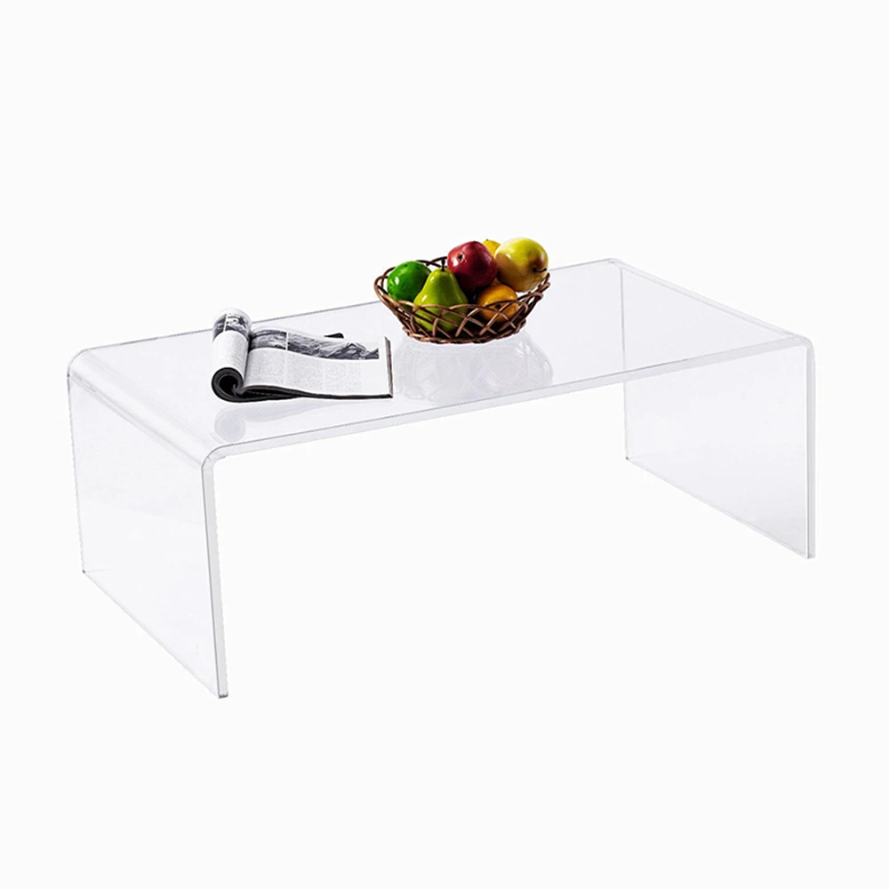 Clear Modern Acrylic Coffee Waterfall Table For Home Furniture Buy Clear Modern Acrylic Coffee Table